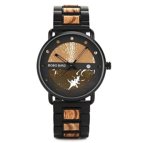 MONTRE EN BOIS HOMME BE Traveler - Bois Eden