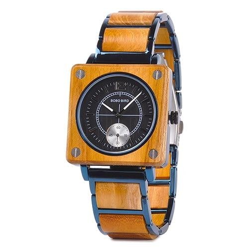 MONTRE EN BOIS HOMME ET FEMME BE Caterpillar - Bois Eden