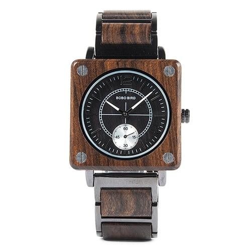 MONTRE EN BOIS HOMME ET FEMME BE Caterpillar - Bois Eden