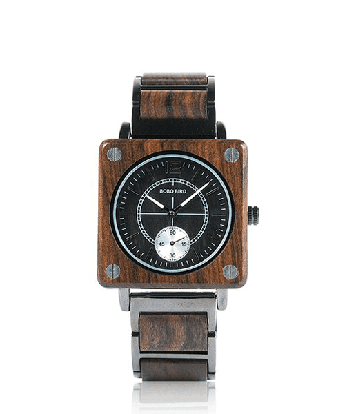 MONTRE EN BOIS HOMME ET FEMME BE Caterpillar - Bois Eden