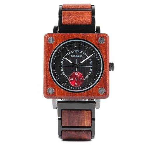 MONTRE EN BOIS HOMME ET FEMME BE Caterpillar - Bois Eden