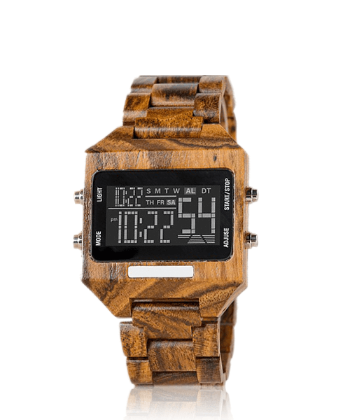 MONTRE EN BOIS HOMME ET FEMME BE Pixel - Bois Eden