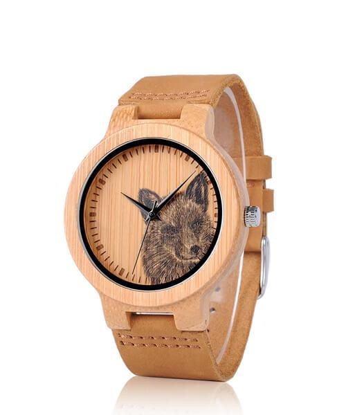 MONTRE EN BOIS HOMME Loup - Bois Eden