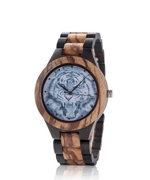 MONTRE EN BOIS HOMME Matra tigre - Bois Eden