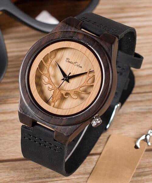 MONTRE EN BOIS HOMME Ranao cerf - Bois Eden