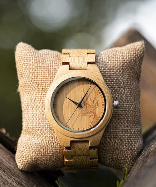 MONTRE EN BOIS MIXTE Cerf - Bois Eden