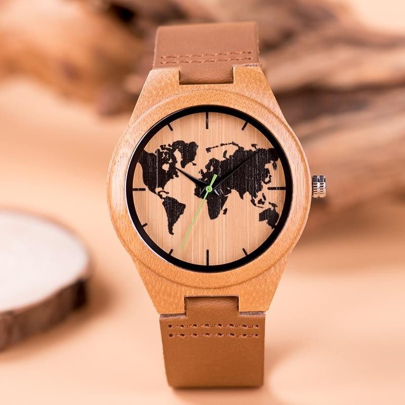 MONTRE EN BOIS MIXTE Terre - Bois Eden