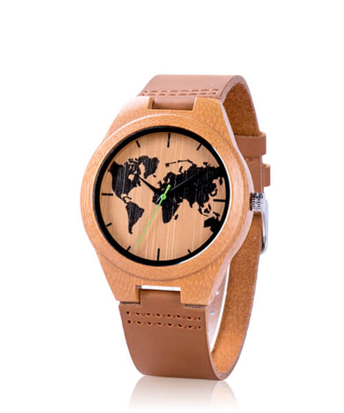 MONTRE EN BOIS MIXTE Terre - Bois Eden