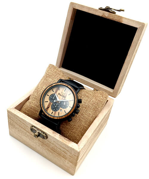 MONTRE EN BOIS PREMIUM MIXTE BE Terrabiome - Bois Eden