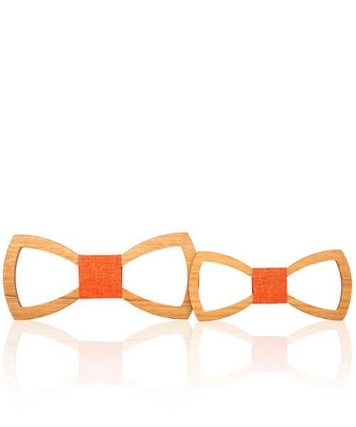 NOEUD PAPILLON BOIS Figuier orange - Bois Eden