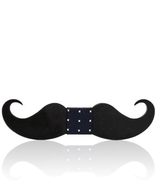 NOEUD PAPILLON ENFANT MOUSTACHE &lt;BR&gt; Aristo - Bois Eden