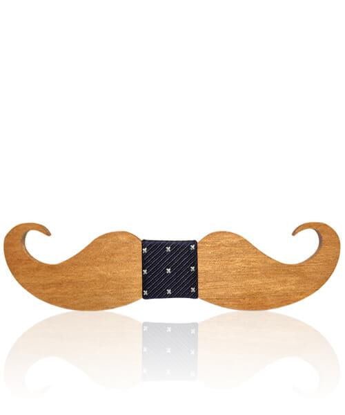 NOEUD PAPILLON ENFANT MOUSTACHE Aristo royal - Bois Eden