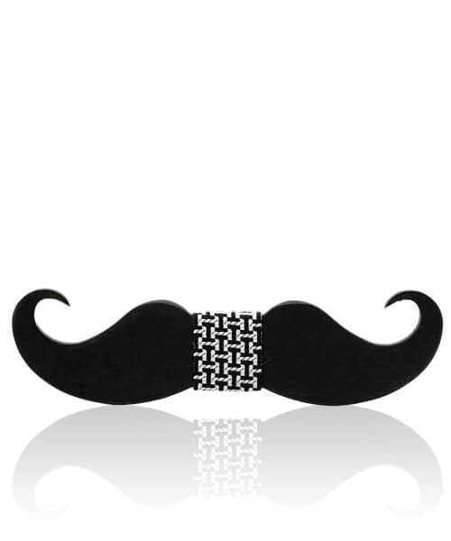 NOEUD PAPILLON ENFANT MOUSTACHE &lt;BR&gt; Aristo - Bois Eden