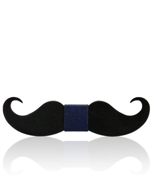 NOEUD PAPILLON ENFANT MOUSTACHE &lt;BR&gt; Aristo - Bois Eden