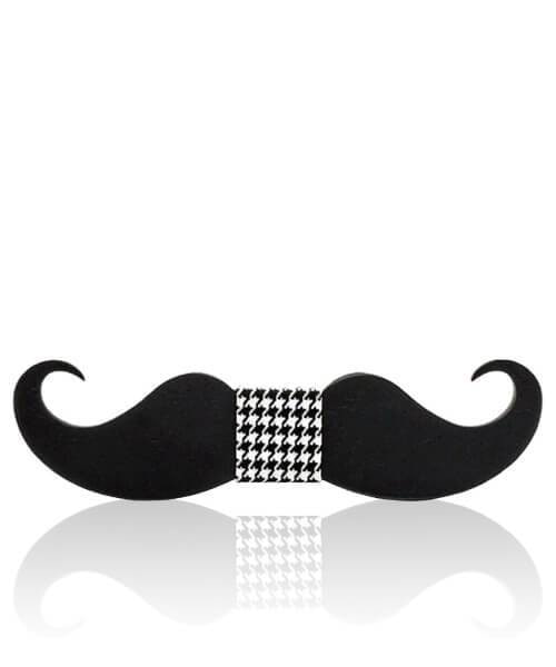 NOEUD PAPILLON ENFANT MOUSTACHE &lt;BR&gt; Aristo - Bois Eden