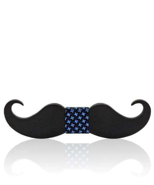 NOEUD PAPILLON ENFANT MOUSTACHE &lt;BR&gt; Aristo - Bois Eden